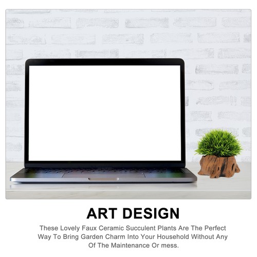 Artificial Driftwood Planter Vintage Country Flower Pot Bonsai Pots - Bild 4 von 12