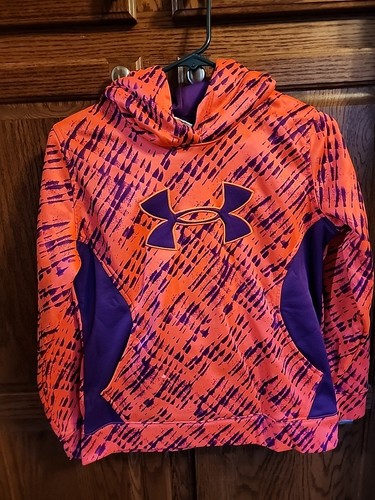 Under Armour Storm UA Loose Hoodie Pink And Purple Size Ylg