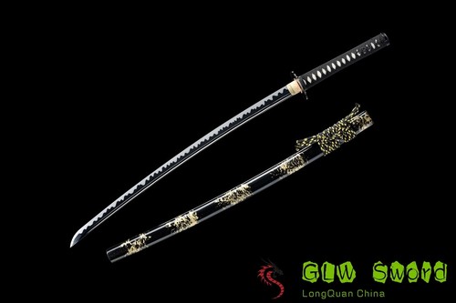 41 Zoll Handschleifen Ninja hoher Manganstahl japanisches Samurai Schwert Katana scharf - Bild 7 von 12