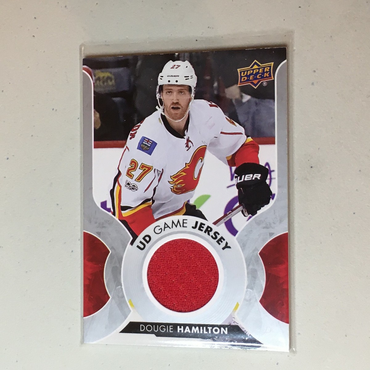 F50078 2017 18 Upper Deck Game Jerseys Dougie Hamilton Flames