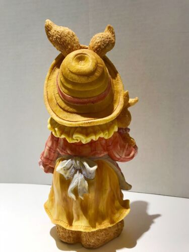 Ostern Hase Mutter mit 2 Kindern Pastellfarben 15 cm groß - Bild 2 von 8
