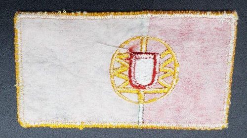 VINTAGE PORTUGAL PORTUGESE FLAG CHEST CREST UNIFORM PATCH EMBROIDERED - Picture 2 of 2