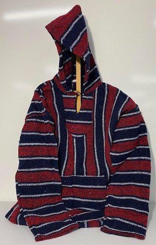 XXL 2XL BAJA SURFER HOODIE SKATER JACKET MEXICAN PONCHO HOOD POCKET WARM XXL NWT - Picture 30 of 39