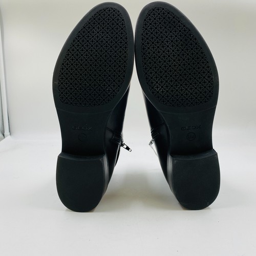 Geox Respira Mujer Cuero Negro Transpirable Cremallera Botas Eur 38.5 GB 5.5 US - Imagen 11 de 20
