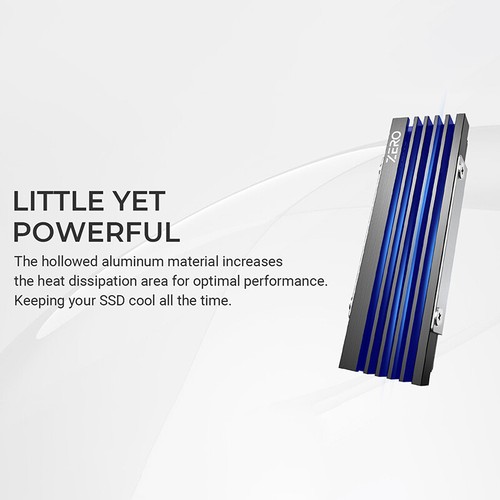 ZERO M05 Cooler Vest M.2 2280 Aluminum Alloy Cooler With Thermal Pad M.2 SSD Co - Photo 6/12