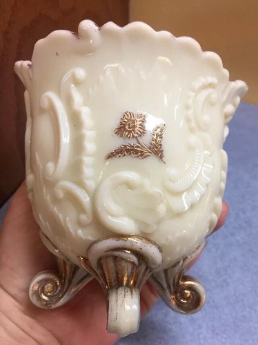Vintage Northwood Louis XV Custard Spooner Bowl 1898 English Romantic Regency - Picture 7 of 10