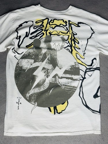 Travis Scott Cactus Jack x Kaws x Fragment Short Sleeve T-Shirt - Picture 4 of 5