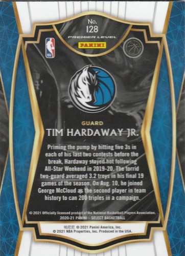 Tim Hardaway Jr. 2021 Select Blue Premier Level #128 - Photo 2/2