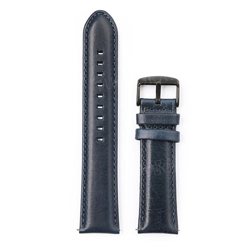 18mm 20mm 22mm 24mm Leather Watch Band Smartwatch Strap Quick Wrist Band Classic - Picture 23 of 27