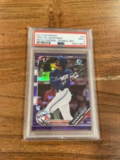 Orelvis Martinez 2019 1st Bowman Chrome Purple Refractor /250 PSA 9 MINT Rookie