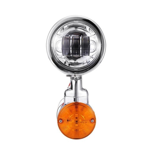 LED Fog Passing Light Bar Signals Kit For Harley Heritage Softail Classic FLSTC - Picture 8 of 12