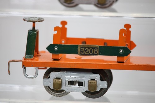 American Flyer #3206 machinery car and #3207 Green Gondola. Custom O Gauge 1:48 - Picture 4 of 17
