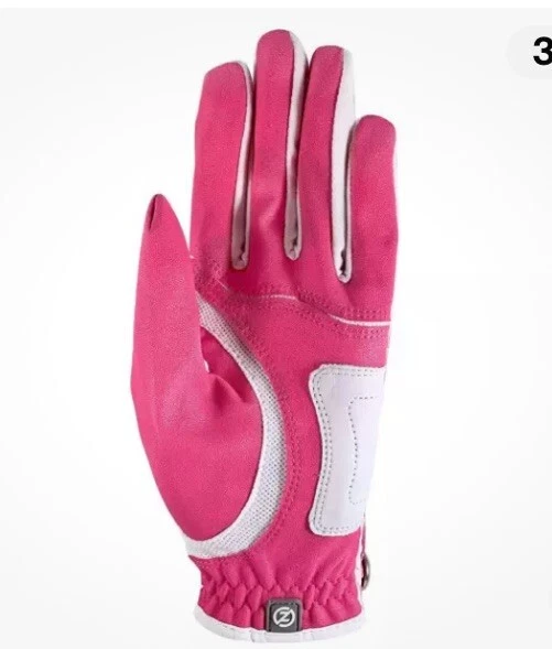 Guante de golf sintético de ajuste de compresión para damas (paquete de 2 con paquete de camisetas gratis),... Foto 4 de 4