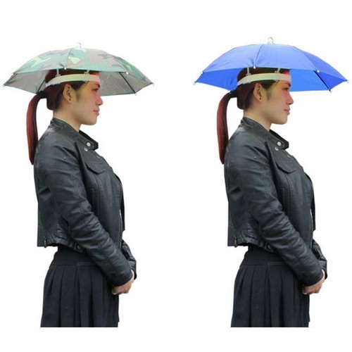 Umbrella Sun Hat Novelty Umbrella Hats Fishing Festival Golf Foldable Hats -US - Picture 7 of 17