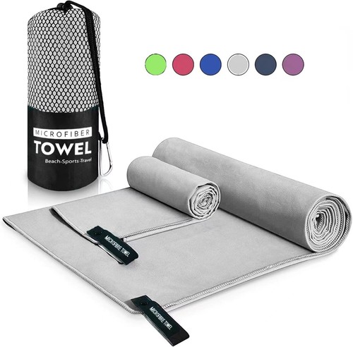 Sports Microfiber QuickDry Pocket Towel Portable Ultralight Absorbent - Picture 19 of 53
