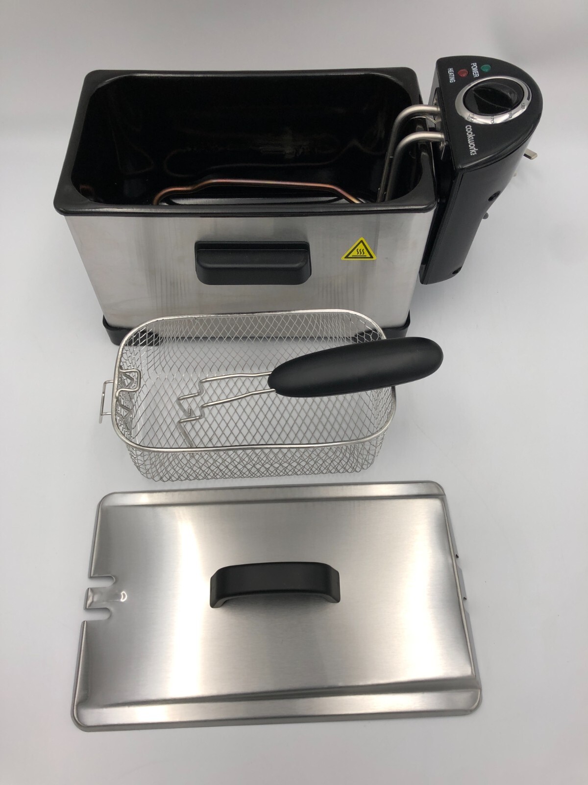 Cookworks XJ10302 Semi Professional 3L Deep Fat Fryer 2000W Silver