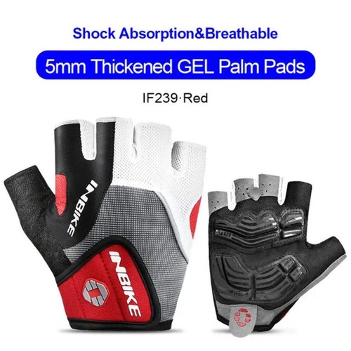 INBIKE Shockproof GEL Cycling Gloves | Half Finger Sport Gloves Men Women Gym - Picture 35 of 60