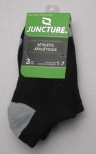 New Boys Size 1-7 Juncture 3 Pack Athletic No Show Socks