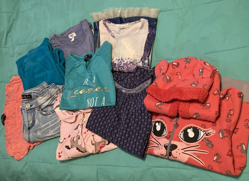 Girl's Size 8 Clothes Lot Tops Jeans Hoodie Dresses Old Navy Carter's Amy Wear