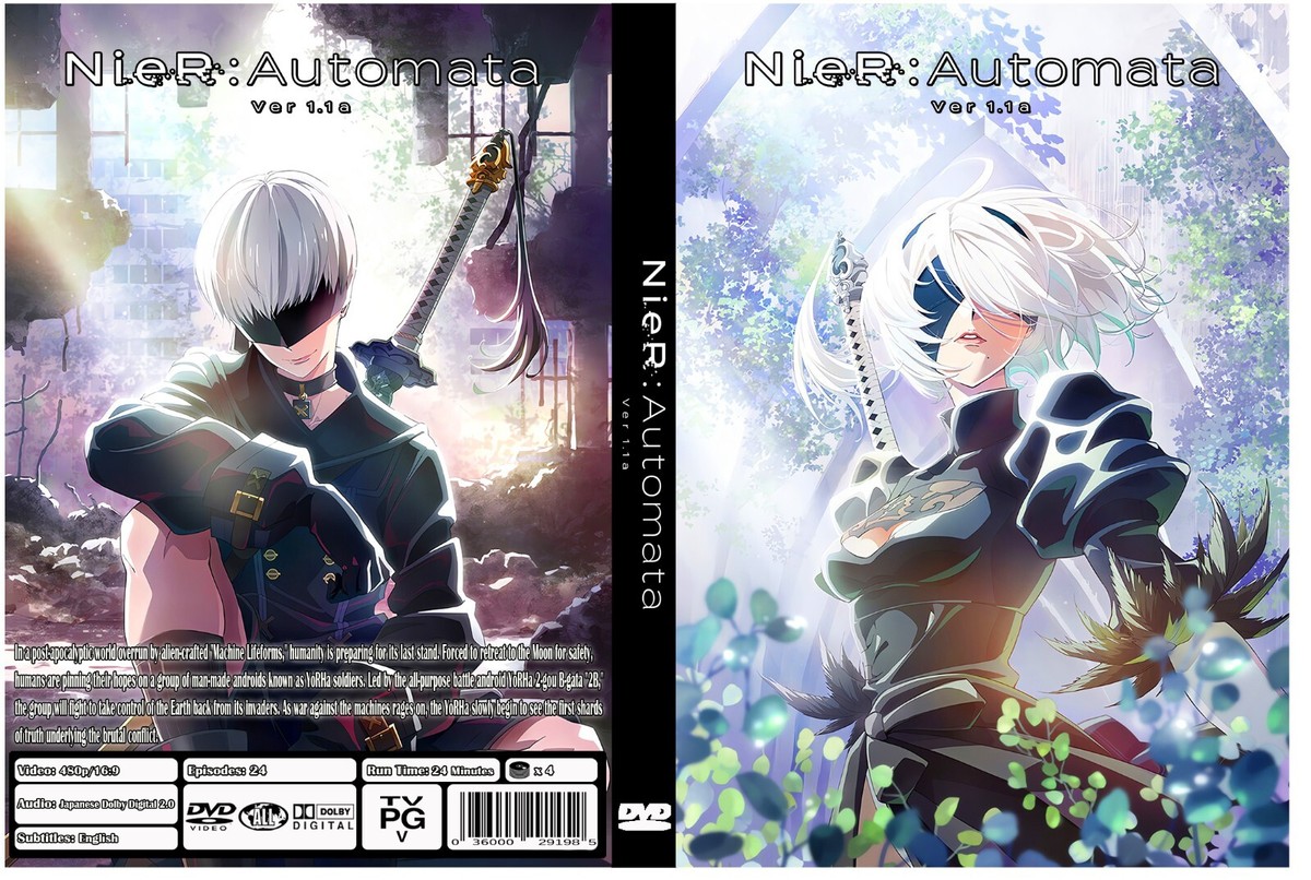NieR:Automata Ver1.1a DVD BOX Vol.1.2セット NieR:Automata Ver. 1.1a (Part 1 & 2) Complete Anime 12 Eps