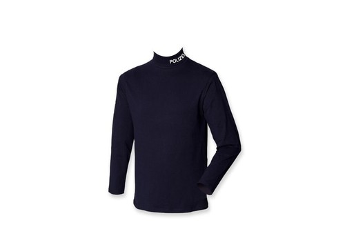 Unterzieh-Rollkragenpullover navy Polizei - Picture 2 of 6