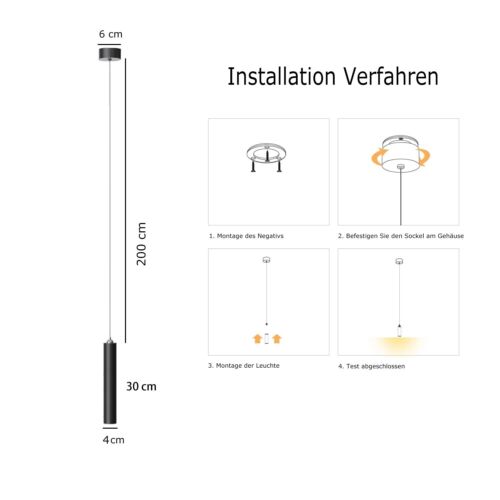 Battery Operated Pendant Light, LED Rechargeable Hanging Light with 4500 mAh ... - Picture 7 of 8