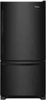 Whirlpool Black 33 Inch Bottom-Freezer Refrigerator - Wrb322Dmbb
