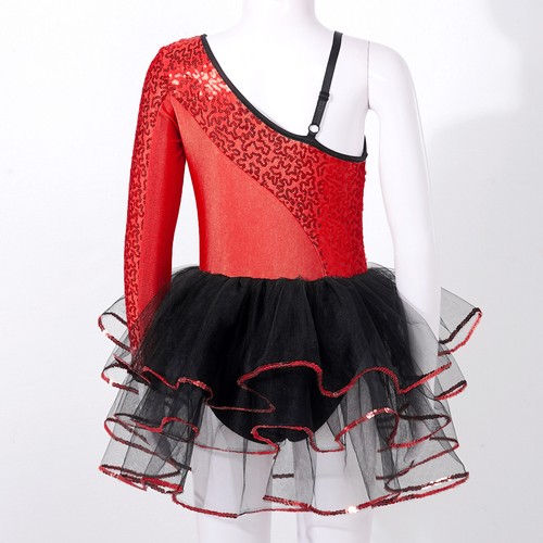 Kids Girls Ballet Leotard Sequin Sparkly Lyrical Jazz Dance Costume Dancewear  - Bild 104 von 108