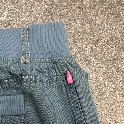 Woman Within Modern Fit Cargo Denim Jeans Womens 16W Blue Straight Elastic 34x29 - Picture 5 of 13