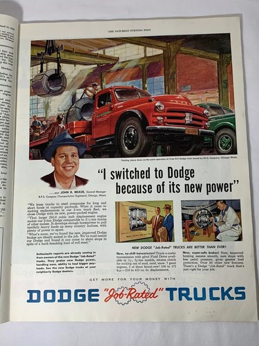 Vintage Werbung Farbfoto Druck Ad Lot - Willys Ford Cadillac Dodge Texaco - Bild 6 von 12
