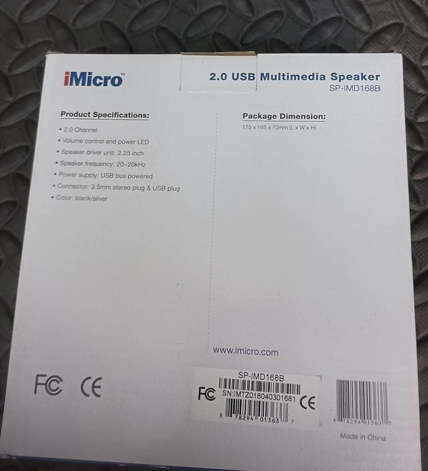 iMicro SP-IMD168B Computer Speakers New - Image 2 of 2