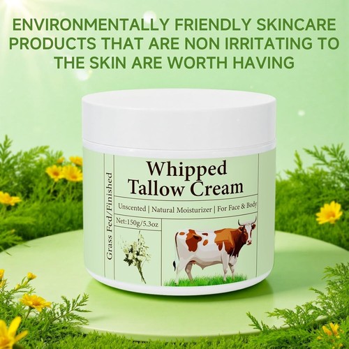 Whipped Beef Tallow – Unscented Grass-Fed Moisturizer for Face Body & Skin 5.3oz - Picture 7 of 7