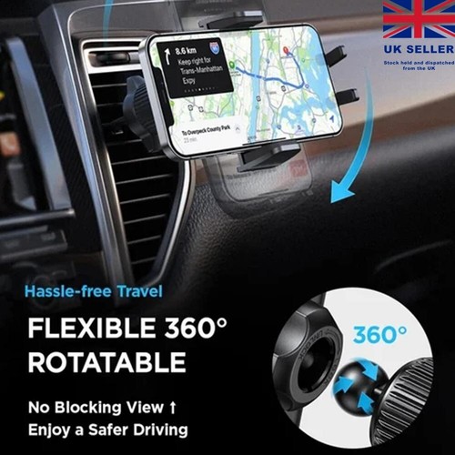 Universal Hook Car Holder Mount Stand Bracket Air Vent Mobile Phone Cradle Clip - Picture 4 of 11