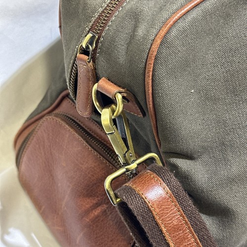 Woodland Leathers Weekender Seesack Forest Green Canvas/Leder - Bild 5 von 18