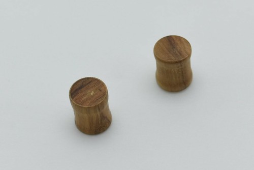 Pair of 14g 7/16" 11mm Organic Hand Carved Hanging Earring Taper Plugs Horn Wood - Picture 50 of 65
