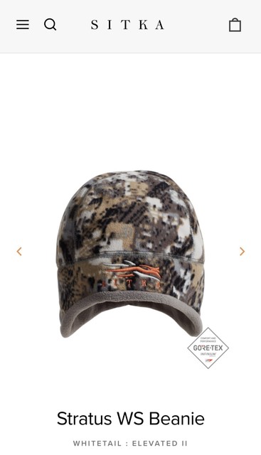 Sitka Stratus Windstopper Beanie - OSFA - EV2; New in Plastic! Free Shipping! Sitka Stratus Windstopper Beanie - OSFA - EV2; New in Plastic! Free Shipping!