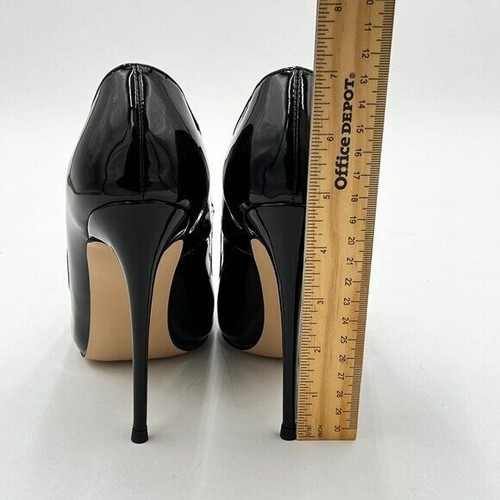 FSJ Black Pointed Toe High Heels Sexy Stiletto Pumps Office Lady Casual Shoes - Picture 5 of 6