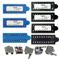 Dental Orthodontic Metal Brackets Mini Brace MIM Roth MBT 022 018 345 With Hooks