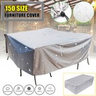 2022 Outdoor Waterproof Furniture Cover Patio Table Sofa Chair Cover Grey Large