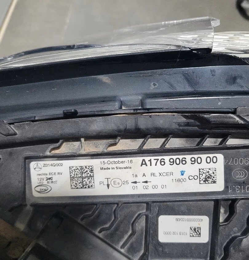 Fanali Full Led Per Mercedes Benz Classe A W176 (12 - 18) Dx - Sx - Immagine 2 di 4