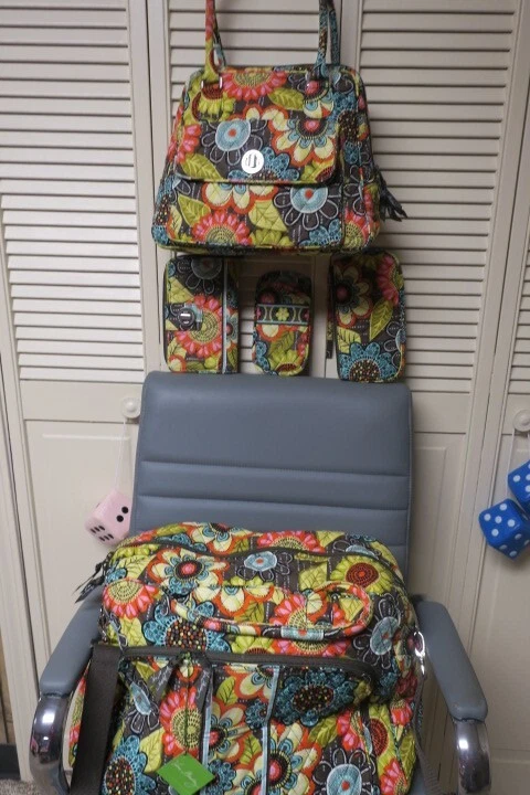 Vera bradley flower shower backpack on sale