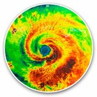 2 x Vinyl Stickers 20cm - Hurricane Weather Geography Cool Gift #13242