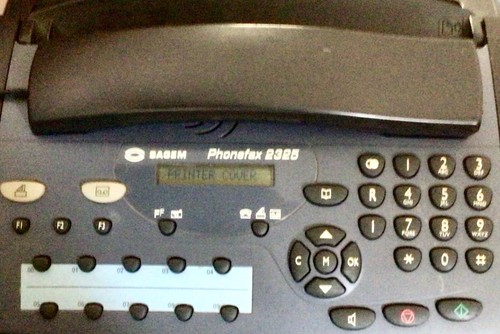 SAGEM PHONEFAX 2325 WITH INSTALLED SEMI USED RIBBON AND KIT MODEM DCP300 - Picture 5 of 5