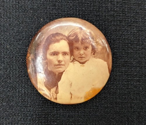 Antiguo alfiler de luto madre e hija - Imagen 2 de 4