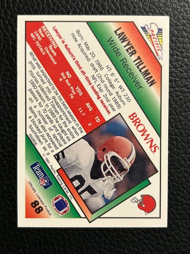 1991 Pacific Football - - Pick A Card -#2 - #199 +RC +HOF - Picture 213 of 523