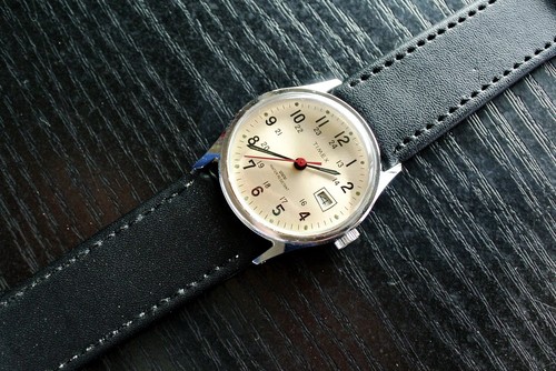 VINTAGE TIMEX 1980 DATE 24HR MILITARY DIAL MECHANICAL WIND UP MEN'S SILVER WATCH - Picture 7 of 9
