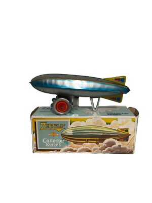 Schylling Graf Zeppelin Airship Tin Wind Up Toy Collector Series NICE!