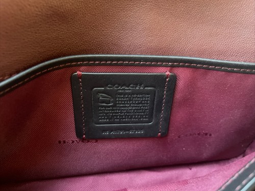 Coach 57325 DK schwarz mit kastanienbraunem Innenraum Turnverschluss Umhängetasche Einzelhandel $ 225 - Bild 10 von 10