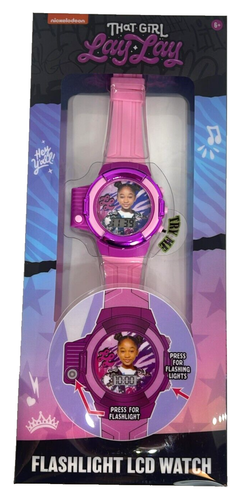 Accutime Kids Nickelodeon That Girl Lay Lay Lila & Pink Digital LCD Uhr - Bild 2 von 2