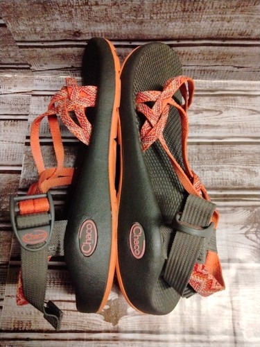 Chaco ZX1 Yampa Women Sz 9 Vibram Sandals Sunburst Orange Strappy Outdoor Hiking - Picture 9 of 10